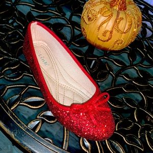 Sparkle red flats